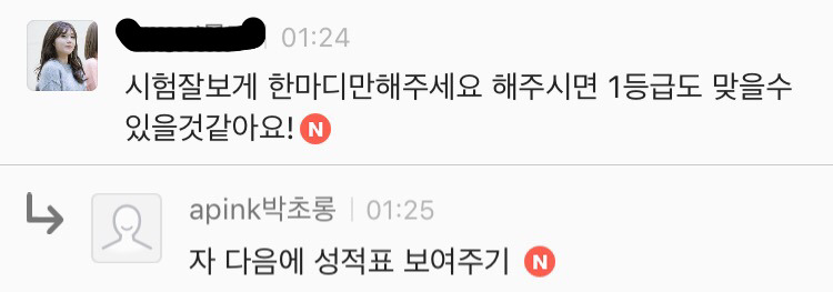 [에이핑크] 오늘자 팬카페 열활중인 보미랑 초롱이 | 인스티즈