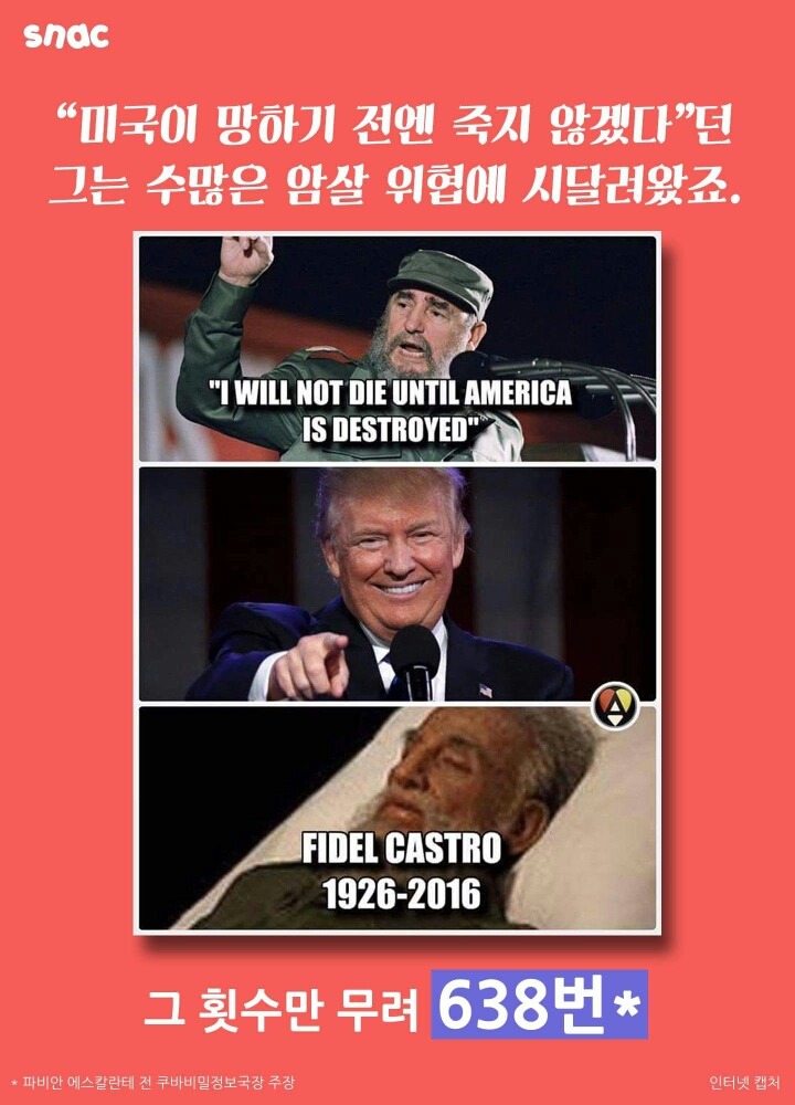 카스트로를 죽이는 638가지 방법.jpg | 인스티즈