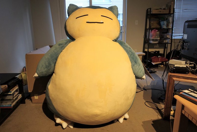 거대 잠만보 인형을 산 덕후 | 인스티즈