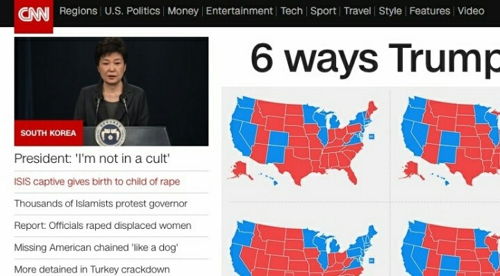 오늘자 CNN 메인에 등장한 박근혜 | 인스티즈