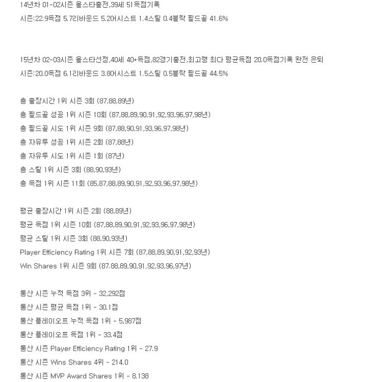 기록으로 보는 마이클 조던.. | 인스티즈
