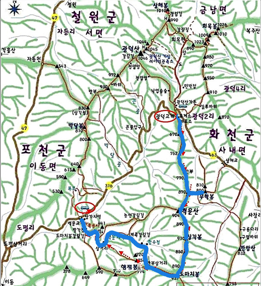 백운산(포천) 이미지
