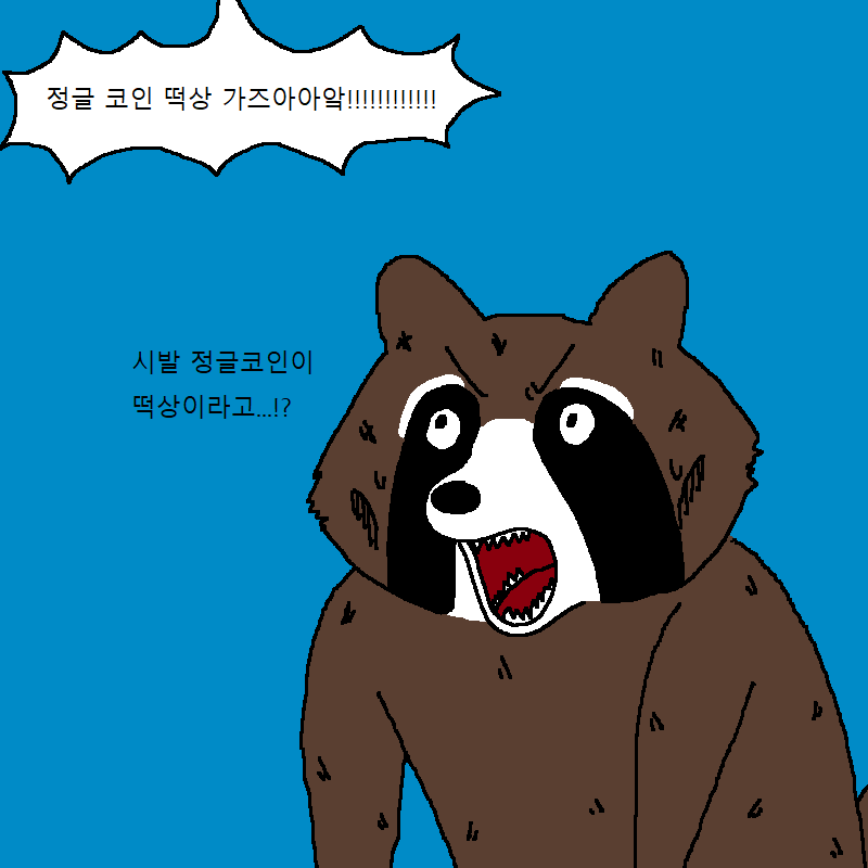 가상화폐 투자했다가 강제 존버하는 너구리 | 인스티즈