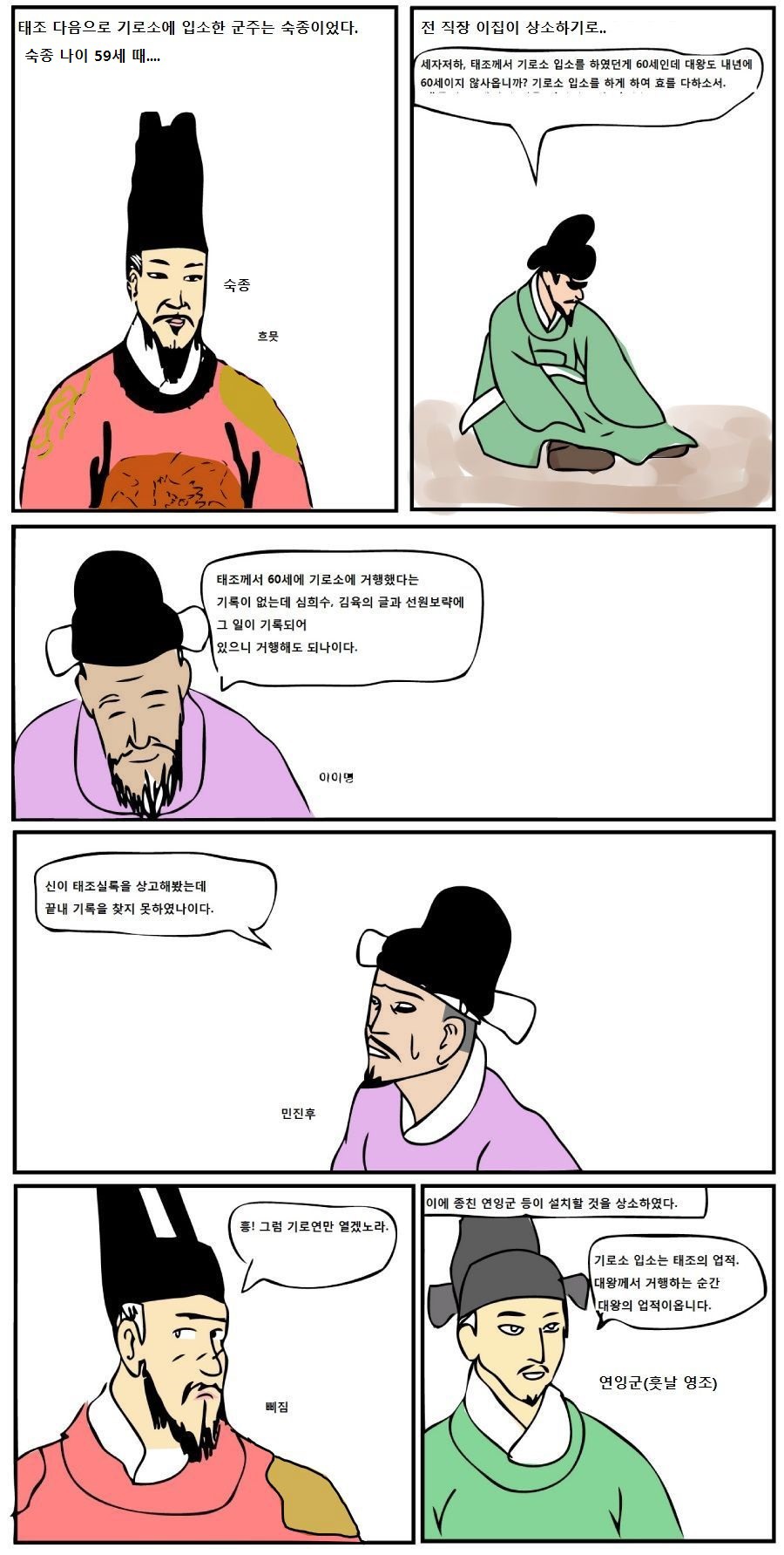 삼한일통의 역사만화] 조선국왕의 기로소 입소 | 인스티즈