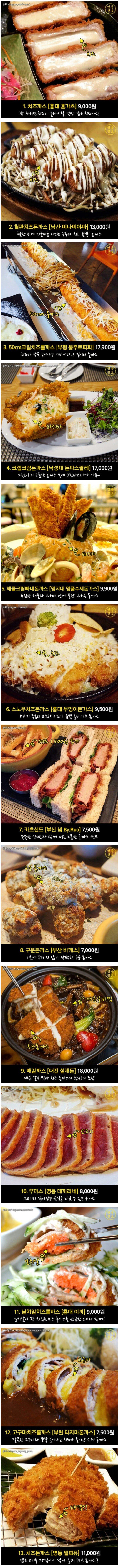 전국의 돈까스 모음.jpg | 인스티즈